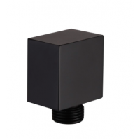 Square Elbow Wall Shower Connection 1004 Black - Female